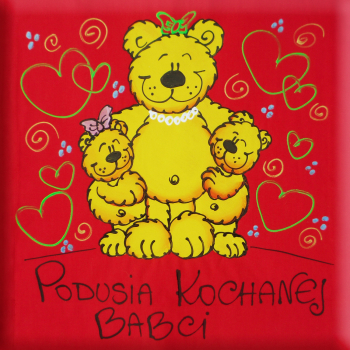 [Db92] Poduszka bawełniana PODUSIA KOCHANEJ BABCI